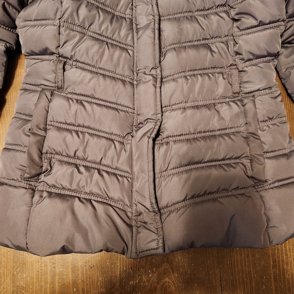 US POLO ASSN New York Womens Jacket Size S With Furry Removeable Hood Grey - Picture 2 of 16